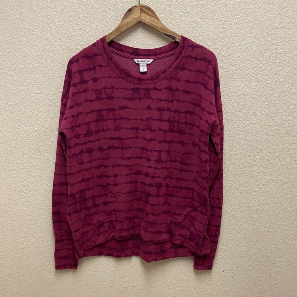 Athleta Tie Dye Coaster Luxe Sweatshirt Small